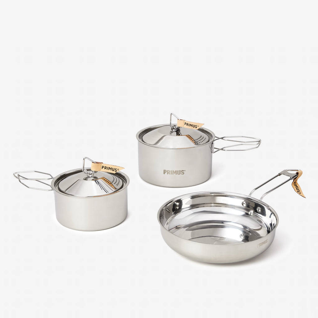 Campfire Cookset Stainless Steel - Large – Thunderbolt Adventure 